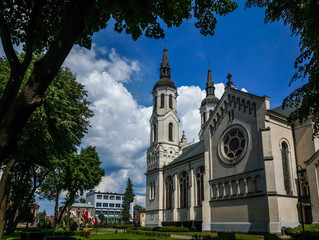 Church in Augustow city, Podlasie, Poland