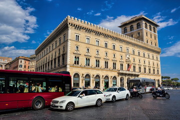 Naklejka premium Rom, Piazza Venezia
