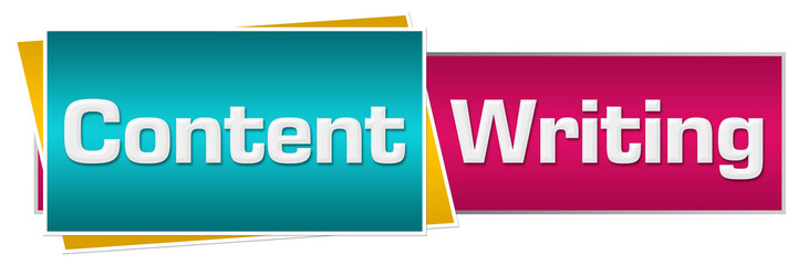 Content Writing Turquoise Pink Horizontal 