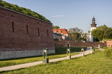 Zamosc - Renaissance city in Central Europe. Fortifications around the old town.