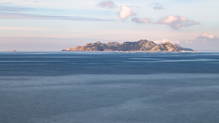 Islas Cies vistas desde Baiona