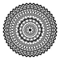 Beautiful Indian ornament, mandala pattern.
