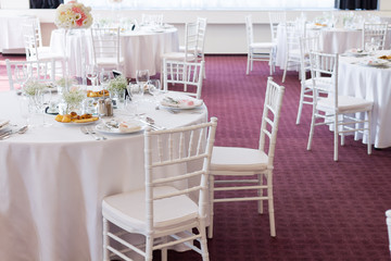 Fototapeta na wymiar fancy table set for a wedding