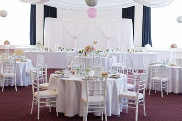 fancy table set for a wedding