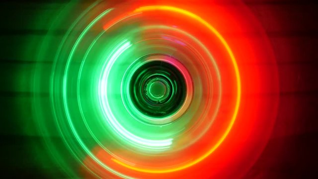 Fidget spinner with led light spinning in the dark 
