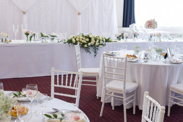fancy table set for a wedding
