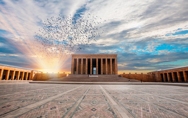Obraz premium Anitkabir - Mausoleum of Ataturk, Ankara Turkey