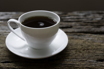 A cup of cofee on the table