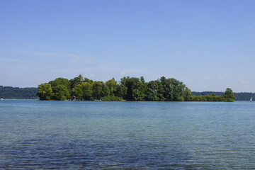 The Rose Island in Lake Starnberg, Bavaria
