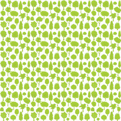 Natural seamless pattern or texture with trees
