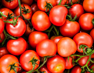 Red tomatoes background, Group of tomatoes