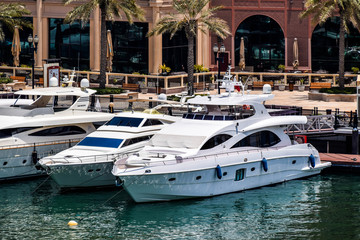 Fototapeta premium Yachts at the Pearl