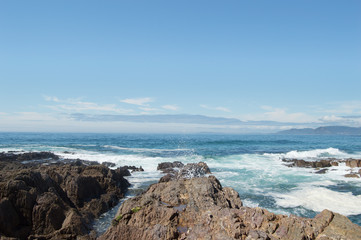 Fototapeta na wymiar Views of the Atlantic ocean in Galicia