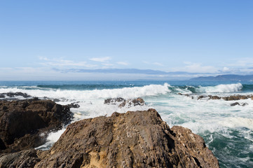 Fototapeta na wymiar Views of the Atlantic ocean in Galicia