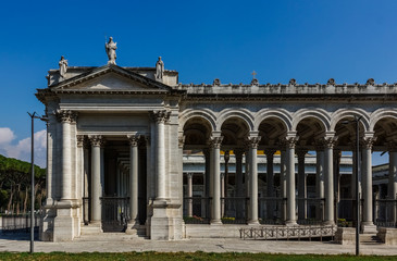 Fototapeta na wymiar Basilica of Saint Paul Outside the Walls in Rome, Italy