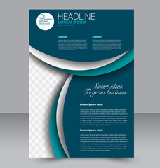 Flyer design. Brochure template. Annual report cover. Vector background illustration.