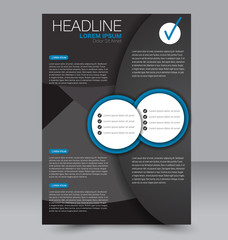 Flyer design. Brochure template. Annual report cover. Vector background illustration.