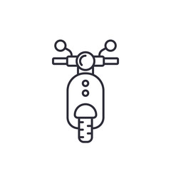 Scooter icon, linear style