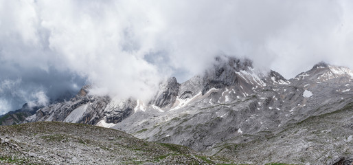 The mountains of Alps in Bavaria, Germany
