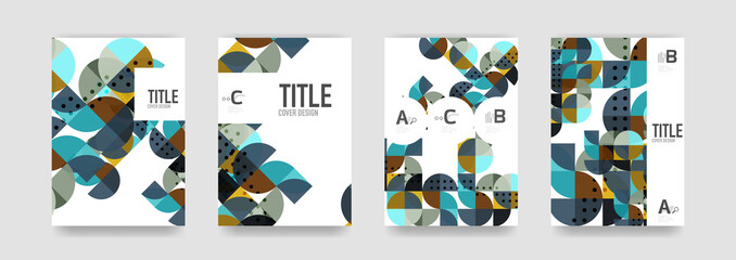 Set of brochure cover templates