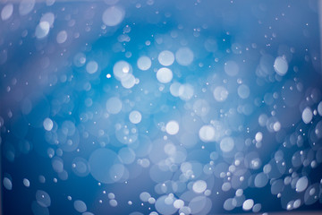 Abstract blue bokeh Background.