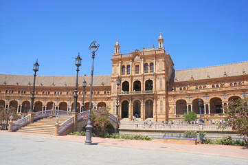 Naklejka premium La place d'Espagne à Séville