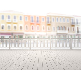Balcony And Terrace Of Blur Nature Background
