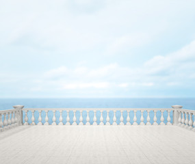 Balcony And Terrace Of The Blur Nature Background