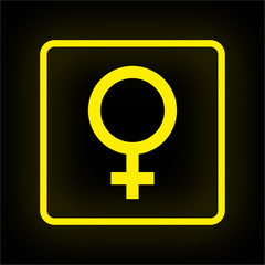 Neon Button App - Geschlecht weiblich
