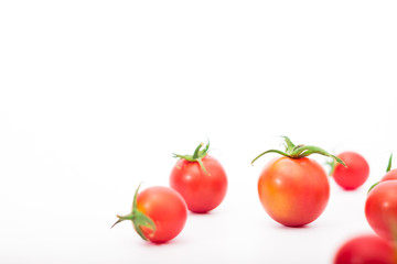 Cherry tomatoe isolated on white background