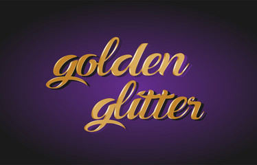 golden glitter gold golden text postcard banner logo