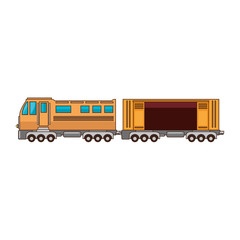 train icon over white background vector illustration