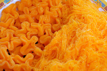 Candy Doonghiib ,Thai Desserts,made from flour, egg and sugar.