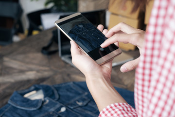 Online Selling , Online Shopping and e-Commerce concept.