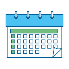 Calendar date symbol icon vector illustration graphic design