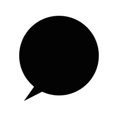 Fototapeta na wymiar speech bubble icon over white background vector illustration