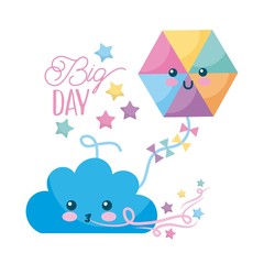 big day cartoon icon vector illustration design graphic