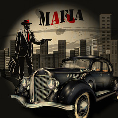 Mafia or gangster background