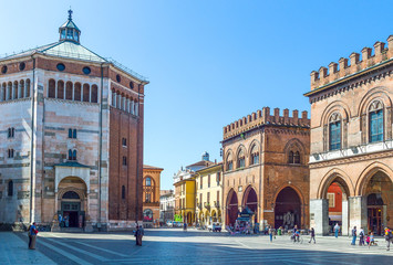 The architectures of Cremona - obrazy, fototapety, plakaty