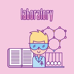 laboratory scientific examinations icon vector illustration design graphic
