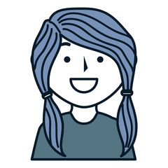 Fototapeta premium beautiful woman avatar character vector illustration design