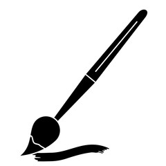 paint brush school supply vector illustration design