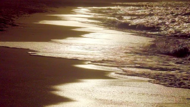 Meer im Sonnenuntergang Licht an der Nordsee sylt
