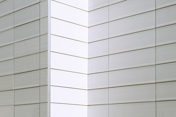 Abstract architecture. Close up of a facade building.