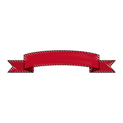 ribbon banner blank decoration celebration vector illustration