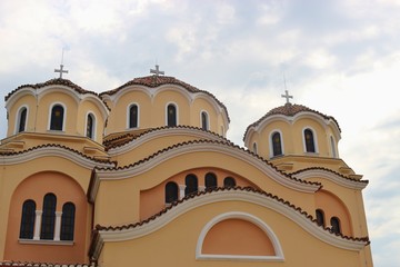 The Nativity of Christ Albanian Orthodox church in the center of Shkoder, Albania, South-East Europe.