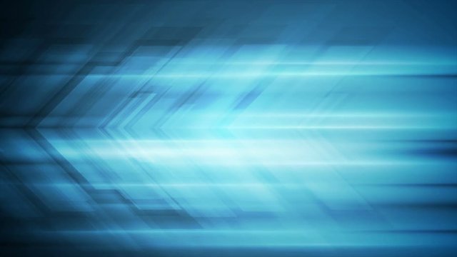 Blue tech arrows abstract motion graphic design. Seamless looping video animation Ultra HD 4K 3840x2160
