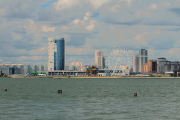 River and city. Kazan, Russia
