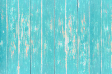 Vertical turquois wooden background.
