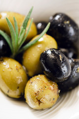 olive fruits in the bowl
